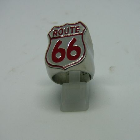 Route 66 lettrée rouge